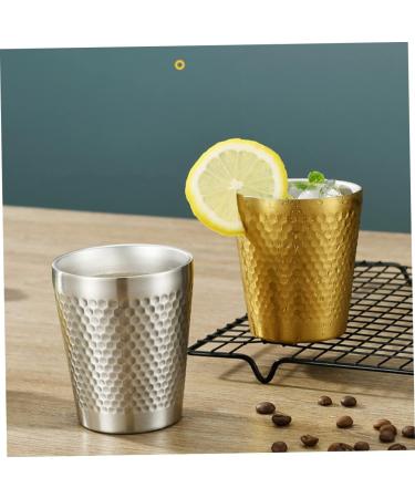 POPETPOP 2 Pcs Stainless Steel Shaving Bowl Set - Smooth 304 Tool Gift for Men | 7.1cm Gold Finish - Buy Online on GoSupps.com