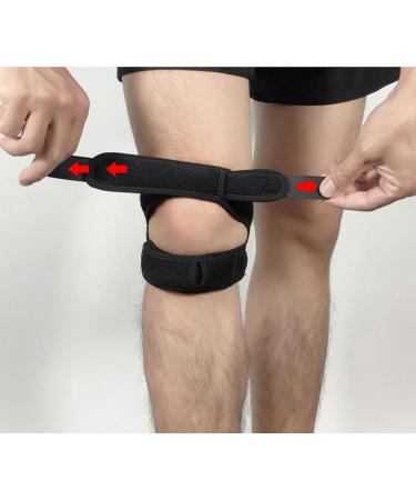 Patellar Tendon Support Knee Strap - Adjustable Neoprene Infrapatellar Brace for Running Jumper's Knee Arthritis & Tennis Injury Recovery | International Shipping - Buy Online on GoSupps.com