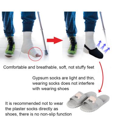 HLIWS Cast Sock Toe Cover - Lightweight Half Foot Protector for Foot and Ankle Casts - Buy Online on GoSupps.com