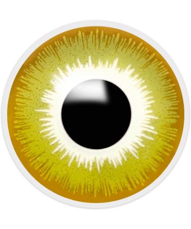 FUNZERA Yellow AVATAR Colored Contact Lenses for Halloween | Non-Prescription Cosplay & Anime - 2 Piece Set - Buy Online on GoSupps.com