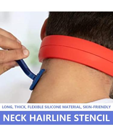 Neck Hair Guide Template - Hands-Free Skin-Friendly DIY Neck Haircut Tool for Precision Shaving - Buy Online on GoSupps.com