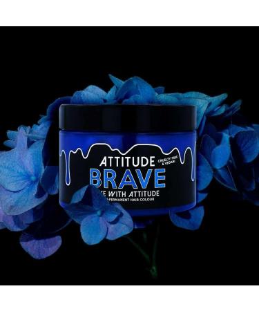  Attitude Holland Attitude Hair Dye - Vegan and Cruelty-Free Semi-Permanent Hair Dye with Conditioner - Brave Blue - 135ml - Buy Online on GoSupps.com