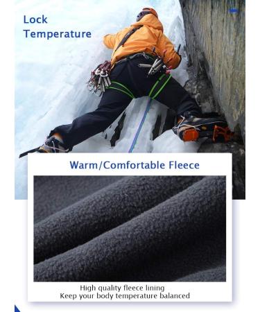 Shop Gash Hao Men s Waterproof Windproof Hiking & Ski Pants - Warm Softshell Trousers for Winter Outdoor Adventures - Black 34W / 30L - Buy Online on GoSupps.com