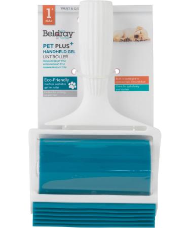 Beldray LA072597EU PET Plus+ Gel Animal Hair Remover | Reusable Lint Roller for Dog & Cat Hair | Washable Fur Remover for Sofa & Car - Buy Online on GoSupps.com