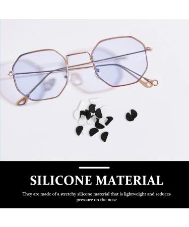 Exceart 20 Pairs Silicone D-Shaped Nose Pads for Glasses - Anti-Slip Nose Bridge Holder Repair Set - Buy Online on GoSupps.com