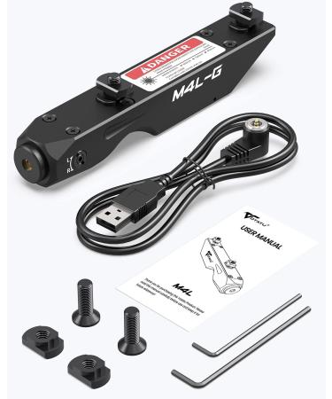 Votatu M4L-GC Circle Dot Green Laser Sight | M-Lok Rail | Tactical Rifle Laser with Strobe | Rechargeable - Buy Online on GoSupps.com