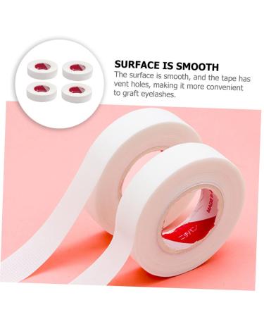 Angoily Eyelash Tape - 6 Rolls Japanese Lash Extension Tool | Polyolefin Makeup Patches for Eyelash Grafting - White 5.00X5.00X1.20CM - Buy Online on GoSupps.com