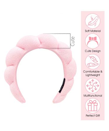 Pink Spa Headband for Skincare, Makeup Removal & Facial Masks - Buy Online on GoSupps.com