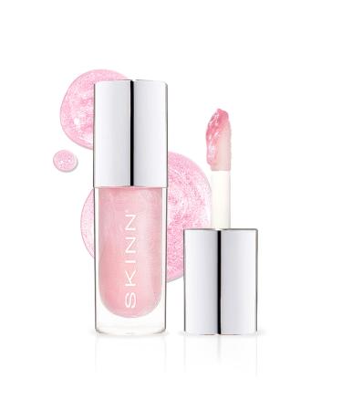 SKINN Luminous Blush Lip Oil - Support Collagen Production  Smooth Lines & Soothe Dry Cracked Lips - Hydrating Clear Lip Oils - Improve Skin's Elasticity  Texture & Glow - Vitamin C & Manuka Honey 0.17 Ounce (Pack of 1)