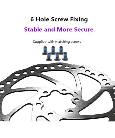 EVTSCAN 160mm Bike Brake Rotors with Threaded Hubs and Flange Adapter - 6 Bolts - Buy Online on GoSupps.com