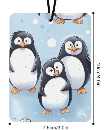5 Pcs Car Air Fresheners Hanging Air Freshener Cute Penguins Hanging Scented Cards Fragrance Scented Cards for Car Car Aromatherapy Tablets for Car - Buy Online on GoSupps.com