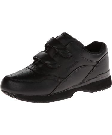 Propet Womens Tour Walker Strap Walking Walking Sneakers Athletic Shoes - Off White 8.5 Wide Black