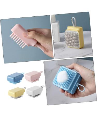 Kombiuda 4-Piece Silicone Scalp Massager & Body Scrubber - Gentle Hair Care & Exfoliating Shampoo Brush - Buy Online on GoSupps.com