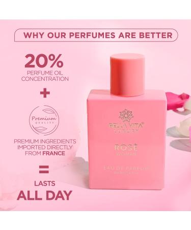 Rose Woman Eau De Parfum Perfume for Women with Black Currant Vanilla Jasmine|Floral & Sweet EDP Long Lasting Fragrance Scent 100 ML - Buy Online on GoSupps.com