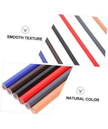 Healeved 6pcs Eyebrow Pencil Lip Liner Set Eyebrow Liner Makeup Pens Fine Eyebrow Pen Face Stuff Wooden - Buy Online on GoSupps.com