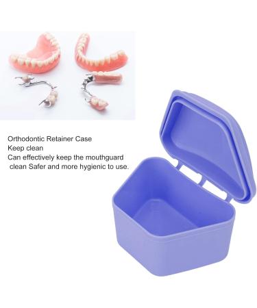 Buy Waterproof Denture Box - Portable Orthodontic Plastic Container (Purple) for Home Use - Secure Locking Design | International Shipping Available - Buy Online on GoSupps.com