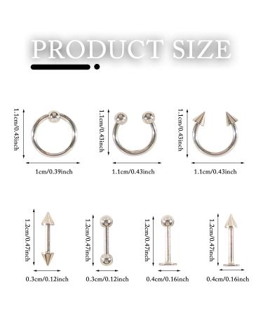 3D Metal Punk Nail Charms - Tungsten Carbide Cross Spike Nose & Lip Rings | Y2K Gothic Nail Decorations & Face Makeup - Buy Online on GoSupps.com