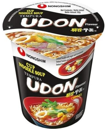 Nongshim Instant Cup Noodle Soup Tempura Udon Ramen 62g (Pack of 12) by CNMART - Buy Online on GoSupps.com