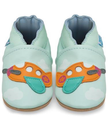 Baby Shoes with Soft Sole - Baby Girl Shoes - Baby Boy Shoes - Leather Toddler Shoes - Baby Walking Shoes 0-6 Months Airplane