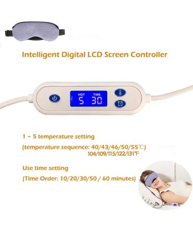Heated Eye Mask with Extra Ice Bag - USB Electric Steam Warm Eyes - Comfortable Sleep Mask for Women and Men - Perfect for Night Shift Nurses - Blindfold for Sleep, Travel, Nap, Shift Work - Buy Online on GoSupps.com
