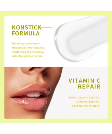 Lime Scented Lip Oil | Hydrating Moisturizer for Plump and Wrinkle-Free Lips - 7.5ML - Buy Online on GoSupps.com