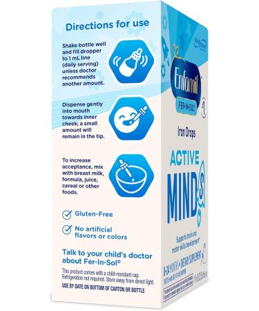Enfamil Fer-In-Sol Liquid Iron Supplement 50 mL Bottle - Buy Online on GoSupps.com
