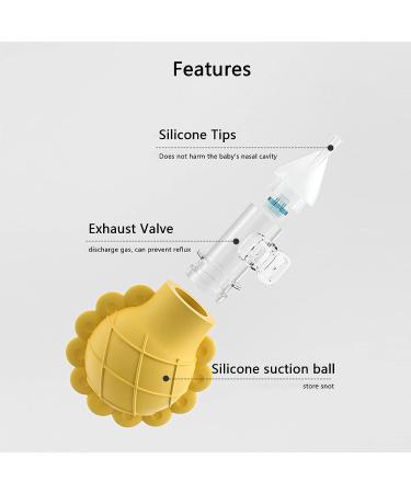 Baby Nasal Aspirator Set with Reflux Prevention Design | Safe Baby Booger Remover and Nose Cleaning Tweezers | Snot Removal Must-Have Items - Buy Online on GoSupps.com