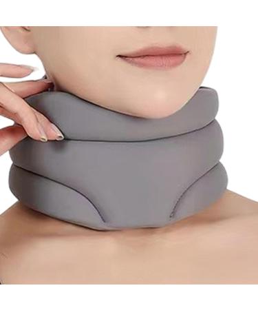 Snoozes Sleep Aid Neck Support | Adjustable Anti-Snoring Pillow | Breathable Soft Neck Support for Home Office & Travel - Gray - Buy Online on GoSupps.com