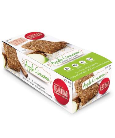 Corazonas Heartbar Oatmeal Square - Apple Cinnamon (Pack of 12) | 1.76 oz - Buy Online on GoSupps.com