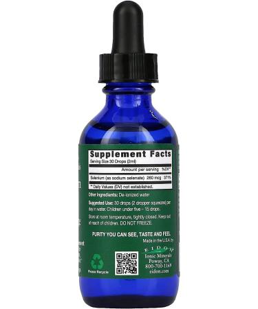Eidon Ionic Selenium Liquid Concentrate - 2 oz Mineral Supplements for Optimal Health - Buy Online on GoSupps.com