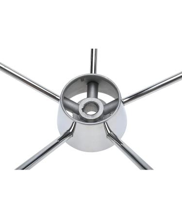 YaeMarine Stainless Steel 5 Spoke Boat Steering Wheel 13-1/2 Dia Destroyer Style with M Size Knob (9103SRF1) - Buy Online on GoSupps.com