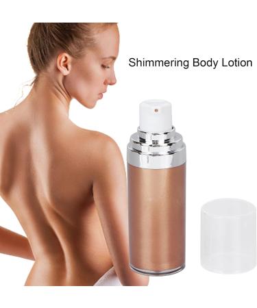 Shimmering Glitter Body Makeup Moisturizing Liquid Cream Skin Highlighter Lotion for a Luminous Look Perfect for Cosplay Parties(#3 Bronze Gold) - Buy Online on GoSupps.com