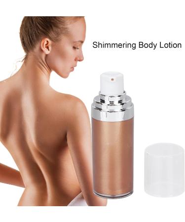 DAUZ Shimmering Lotion Smoothing Moisturizing Glitter Body Lotion for Party Makeup for Leg (#3 Bronze Gold) - Buy Online on GoSupps.com