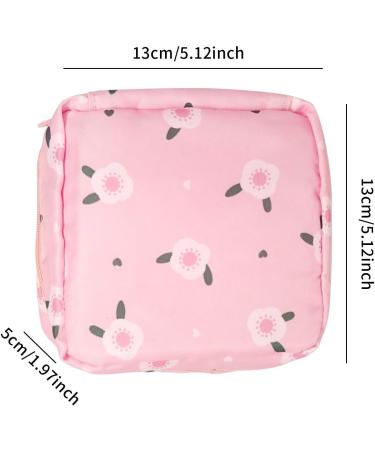 HONBAY Large Capacity Sanitary Napkin Bag | Cute Stylish Tampons Pouch and Nursing Pad Holder | Coin Purse Makeup Bag - Buy Online on GoSupps.com