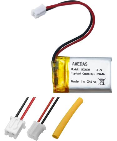 Buy 5 Pack 3.7V 502030 Rechargeable Batteries - Compatible Replacement with JST Connectors for Multiple Devices - Buy Online on GoSupps.com