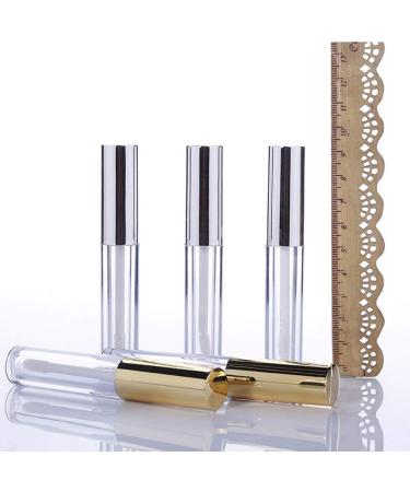 Lhbfcy Travel Accessories: 8pcs Golden Lip Gloss & Balm Empty Bottles Set for DIY Use - Perfect for Home & Travel - Buy Online on GoSupps.com