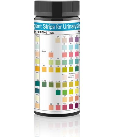 URS 10-in-1 Urine Test Strips - 100 CT UTI & Ketone Testing for Home Use | Nitrite Bilirubin pH Protein Analysis - Buy Online on GoSupps.com