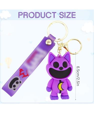 Opakawpop Smiling Critters Plush Keychain Cute Cartoon Doll with Mini Keychain 7CM Stuffed Animal Keychain for Kids Game Fans Lovers Bag Key Decorations Cat-nap - Buy Online on GoSupps.com
