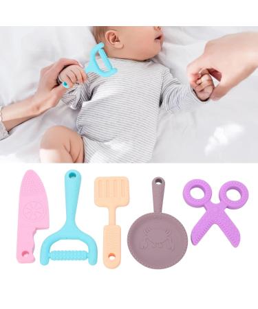 Kitchen Utensil Shaped Baby Teething Toy for Hand-Eye Coordination and Texture Play - Buy Online on GoSupps.com