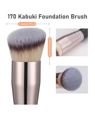 TEOYALL Angled Kabuki Foundation Brush | Dense Synthetic Contour Brush - Buy Online on GoSupps.com