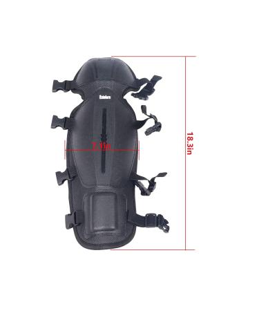 Shin Guard Brush with Comfortable Sponge Pad | Leg & Knee Guard for Cutting Grass - Black - Buy Online on GoSupps.com