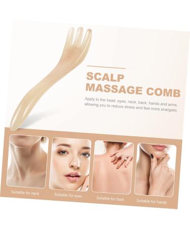 Beaupretty Scratching Comb & Head Massage Device for Hair Growth | Meridian Gua Sha & Body Massage Brush - 14.5x3cm - Buy Online on GoSupps.com