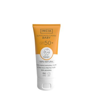 INCIA Natural Baby Sun Cream - High protection SPF50 UVA UVB 50ml