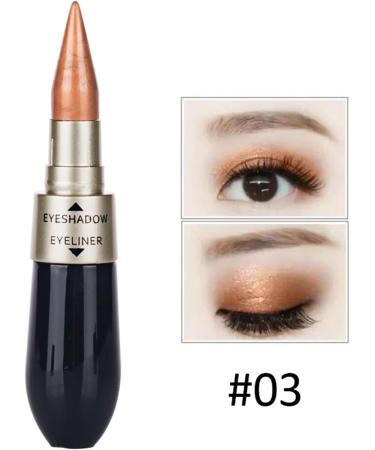 Double-End Liquid Eyeshadow Eyeliner 2 in 1 Multifunctional Easy To Wear Makeup Gift for Beginner Thin Eyeliner (C One Size) 9 ml (Pack of 1) C - Buy Online on GoSupps.com