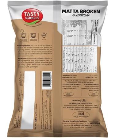 Tasty Nibbles Palakkadan Matta Broken Red Rice Healthy Nutritious Indian Origin 500G (Pack of 1) - Buy Online on GoSupps.com