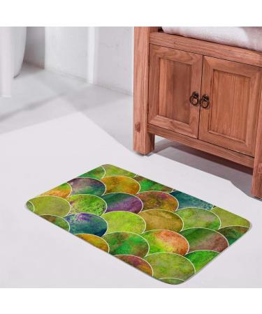 ZhiMi Coral Fleece Doormat Non Slip is Not Dirty Easy to Clean Suitable for Living Room Outdoors Fish Scale - Buy Online on GoSupps.com