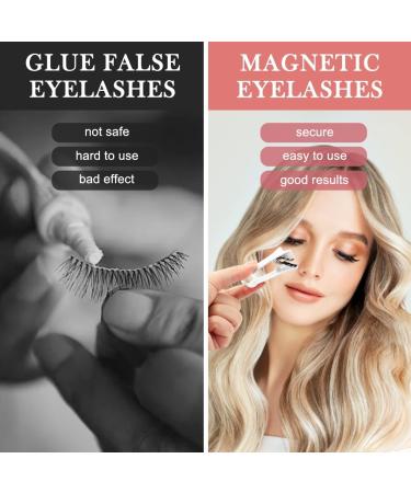 Buy Natural Magnetic Eyelashes Kit - Soft Glue-Free Reusable with Applicator | Easy to Wear & International Shipping Available - Buy Online on GoSupps.com