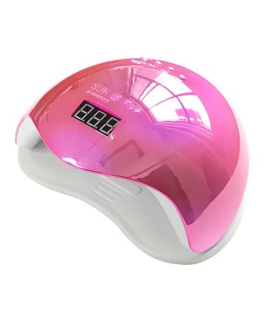 UV LED Nail Lamp 72W Professional Nail Dryer Gel Nail Polish Curing Machine Nail Art Manicure Tools with 3 Timer Settings Smart Automatic Sensor (Pink)