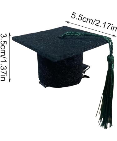 Small Graduation Hat Doctoral Hat Headband Graduation Hat Inserts Graduation Dress up Photo Decoration Supplies for Women Men Green - Buy Online on GoSupps.com