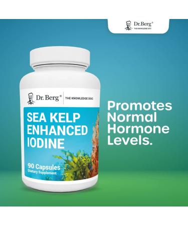 Dr. Berg's Sea Kelp Enhanced Thyroid Support Supplement - 90 Capsules - Buy Online on GoSupps.com